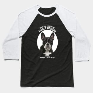 Lucky Frenchie Baseball T-Shirt